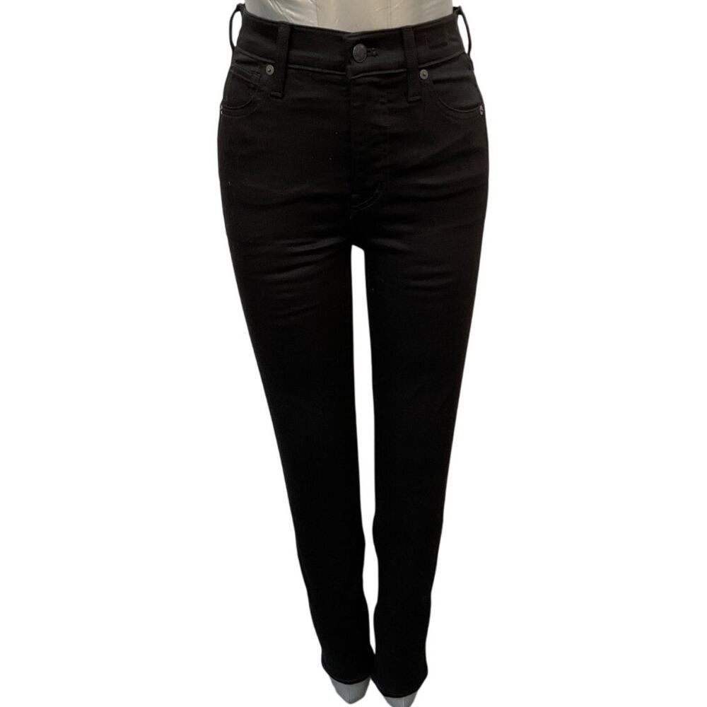 NWT Madewell 10" High Rise Skinny Black Jeans Women's Size 23